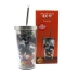 Copo Canudo Eco Saiyan Team - DragonBall Z - Zona Criativa 450 mL