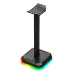 Suporte para Headset Gamer Redragon Scepter Pro Preto, RGB, 4 portas USB