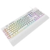 Teclado Gamer Redragon Shiva Lunar White, RGB, SP